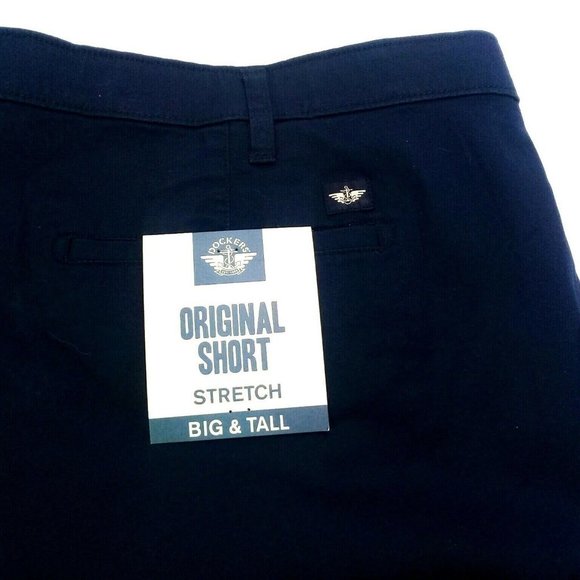 Bundle “3 x $20" Dockers Men's B&T Original Flex Waist Blue Shorts - Picture 8 of 9